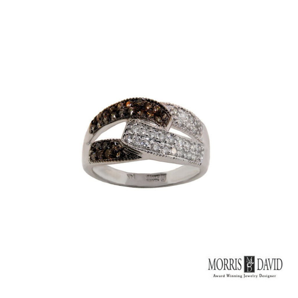 070 Carat Champagne White Diamond Fashion Ring 900$